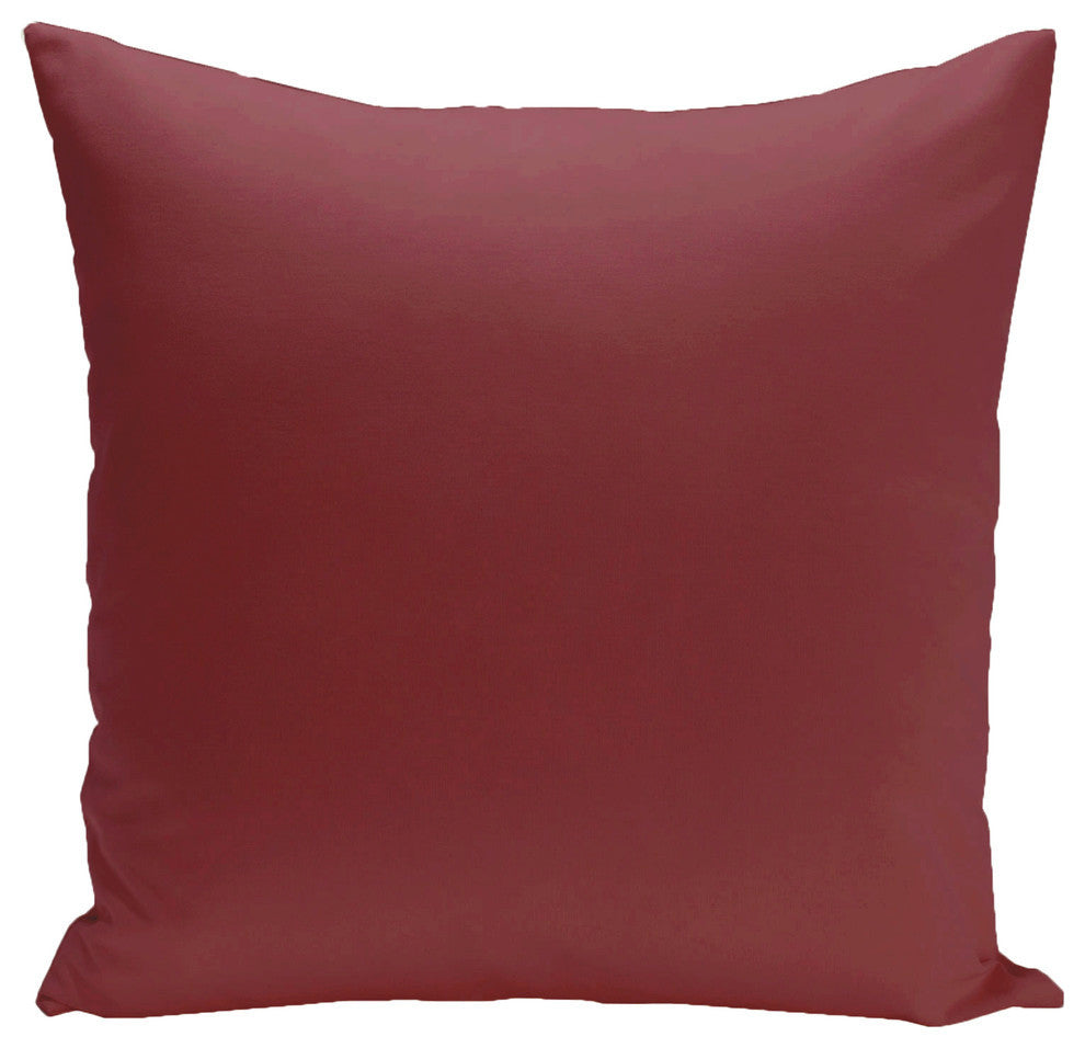 Solid Color Decorative Pillow, Rio Red, 18"x18"