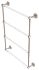Clearview 4 Tier 24" Ladder Towel Bar with Groovy Accents, Antique Pewter