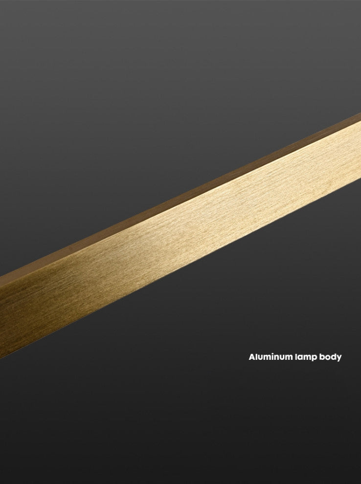 Zeccone | Minimalist Gold Long Line Chandelier for Dining Room, 2 Lines L