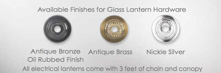 Palm Tree Etching Hundi Glass Bell Jar Lantern 9"D, Antique Bronze