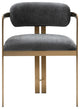 Sidecar Dining Chair, Hammered Chenille