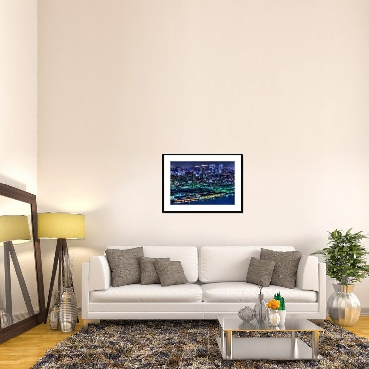 "Tokyo" Framed Digital Print by Tomoshi Hara, 38"x28"