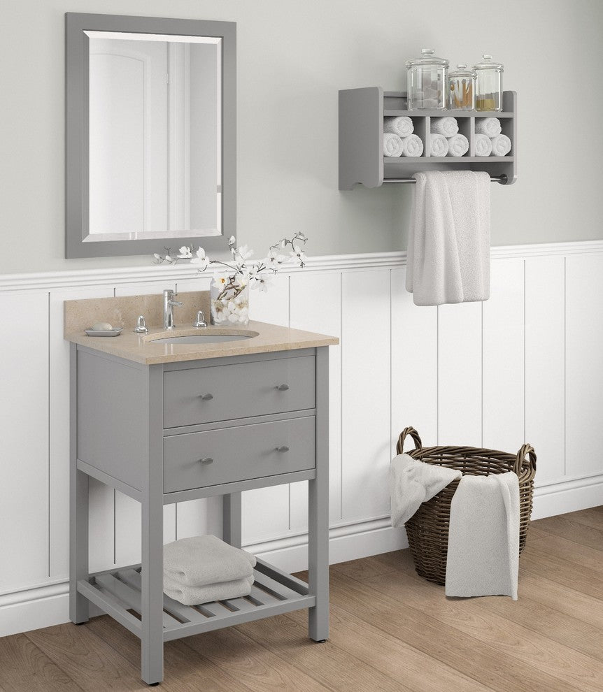 25" Vanity Mirror Gray