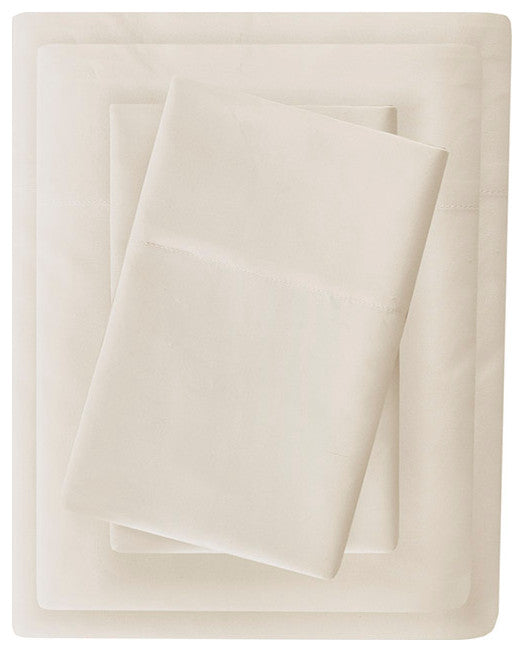 Madison Park Microcell 3M Scotchgard Moisture Treatment Sheet Set, Ivory, Full