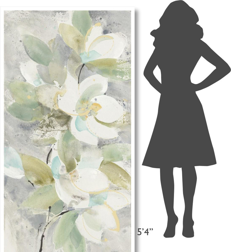"Pale Magnolia" Digital Paper Print by Albena Hristova, 38"x74"