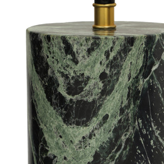 Mable Marble Table Lamp, Green