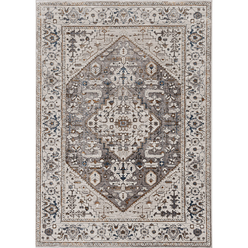 KAS Inspire 7501 Gray Parisian Area Rug, 5'3"x7'7"