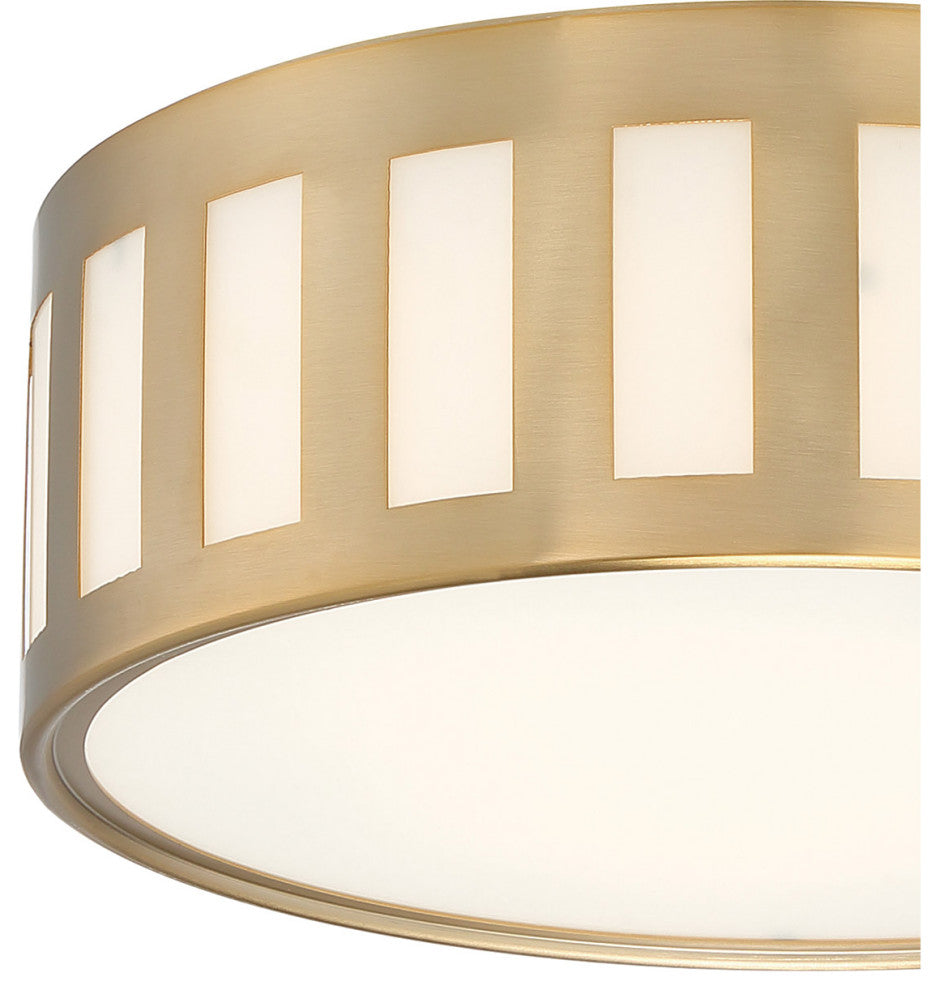 Crystorama KEN-2203-VG, 3-Light Ceiling Mount, Vibrant Gold