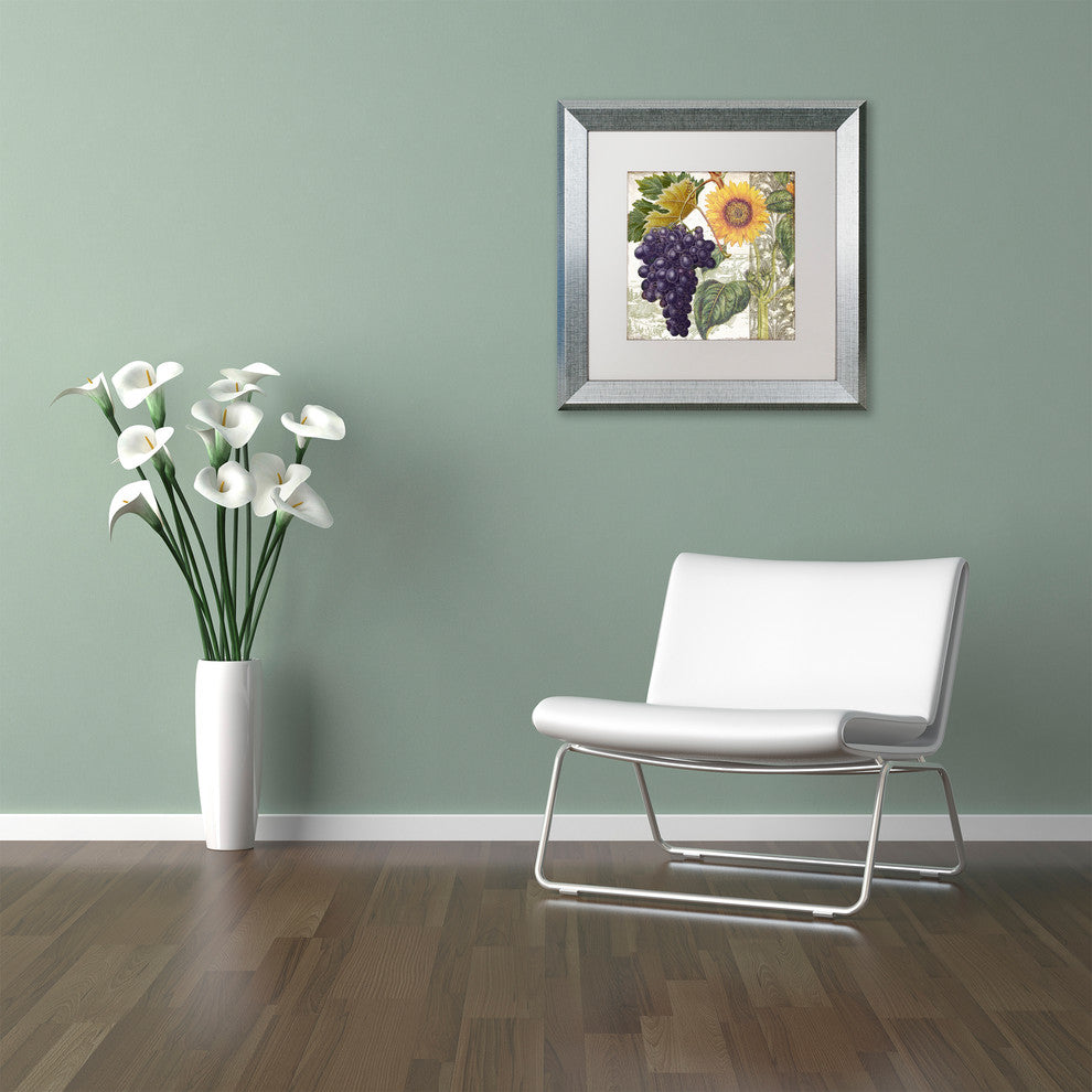 Color Bakery 'Dolcetto I' Matted Framed Art, Silver Frame, White Mat, 16x16