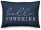 Hello Sunshine Script Outdoor Lumbar Pillow