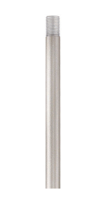 12" Length 7 mm Rod Extension Stems, Brushed Silver