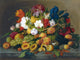 Tile Mural, Fruit and Flowers By Severin Roesen Ceramic, Glossy