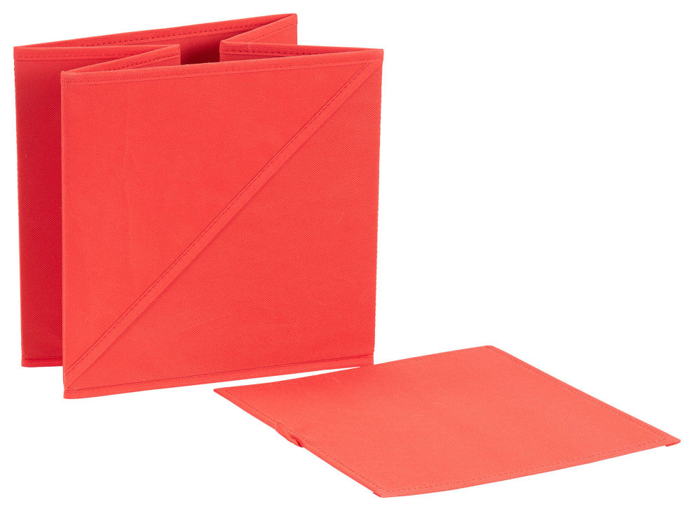 Foldable Storage Cubes, Red