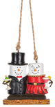 Smores Couple Data Night Christmas Holiday Ornament