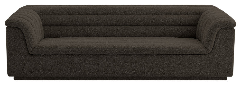 Cascade Upholstered Set, Brown, Boucle Fabric, Sofa