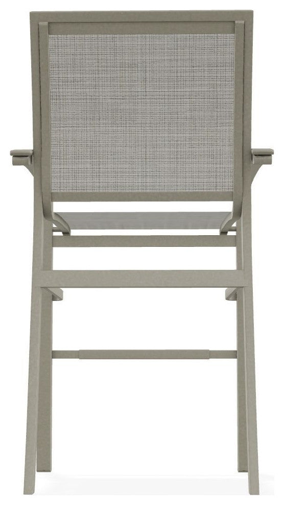 Bazza Sling Bar Height Stackable Outdoor Stool, Deacon/Storm