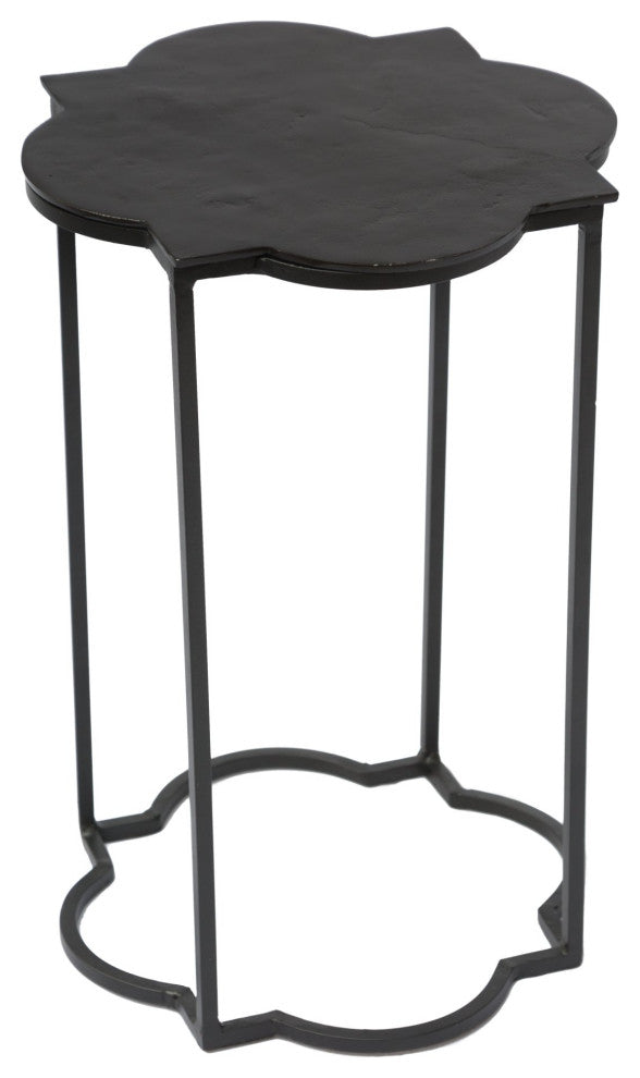 Sofa Side Table, Aluminum, Metal, Black, White, Lounge Cafe Lobby Hospitality