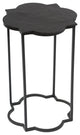 Sofa Side Table, Aluminum, Metal, Black, White, Lounge Cafe Lobby Hospitality