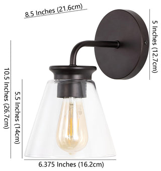 Kondo Modern Farmhouse Iron LED Vanity, 1-Light