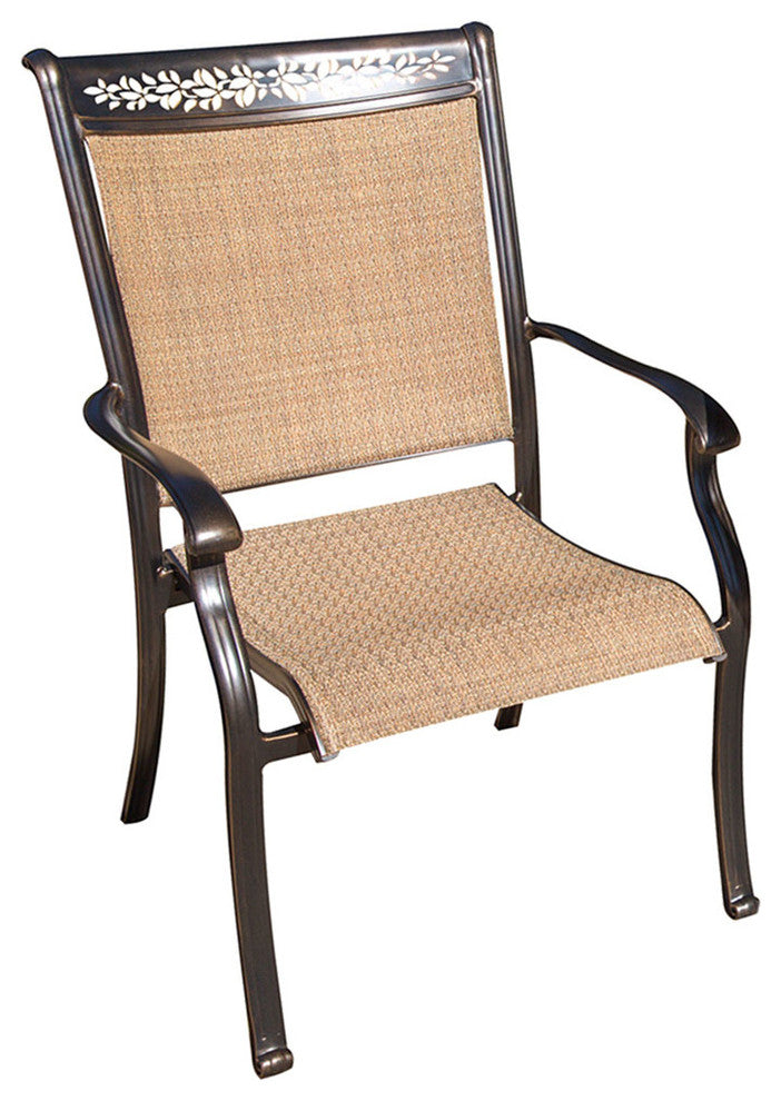 Fontana 7-Piece Dining Set, 6 Stationary Chairs, Large Tile Table