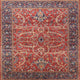 Ahgly Company Indoor Square Mid-Century Modern Area Rugs, 6' Square