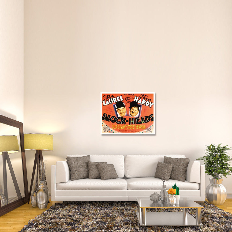 "Laurel & Hardy - Block-Heads, 1938" Canvas by Hollywood Photo Archive, 40x31"