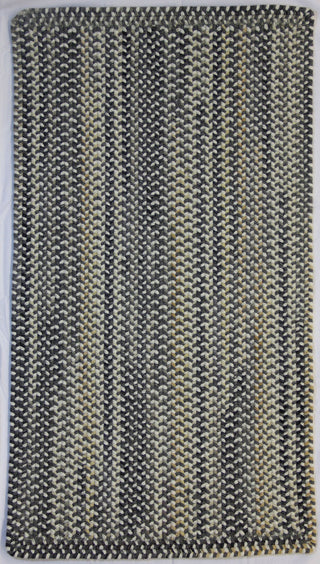 Sherwood Braided Oval Rug, Smoke, 2'x8' Runner