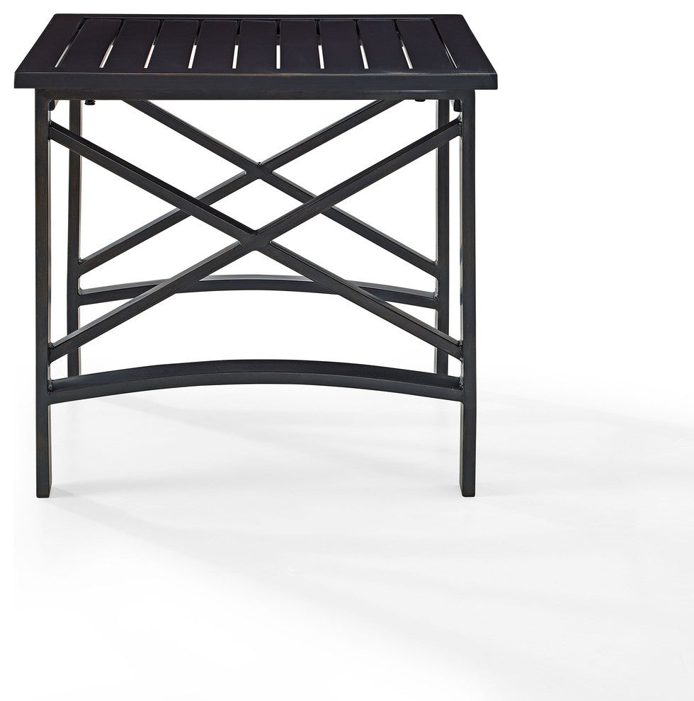 Kaplan Side Table, Oiled Bronze