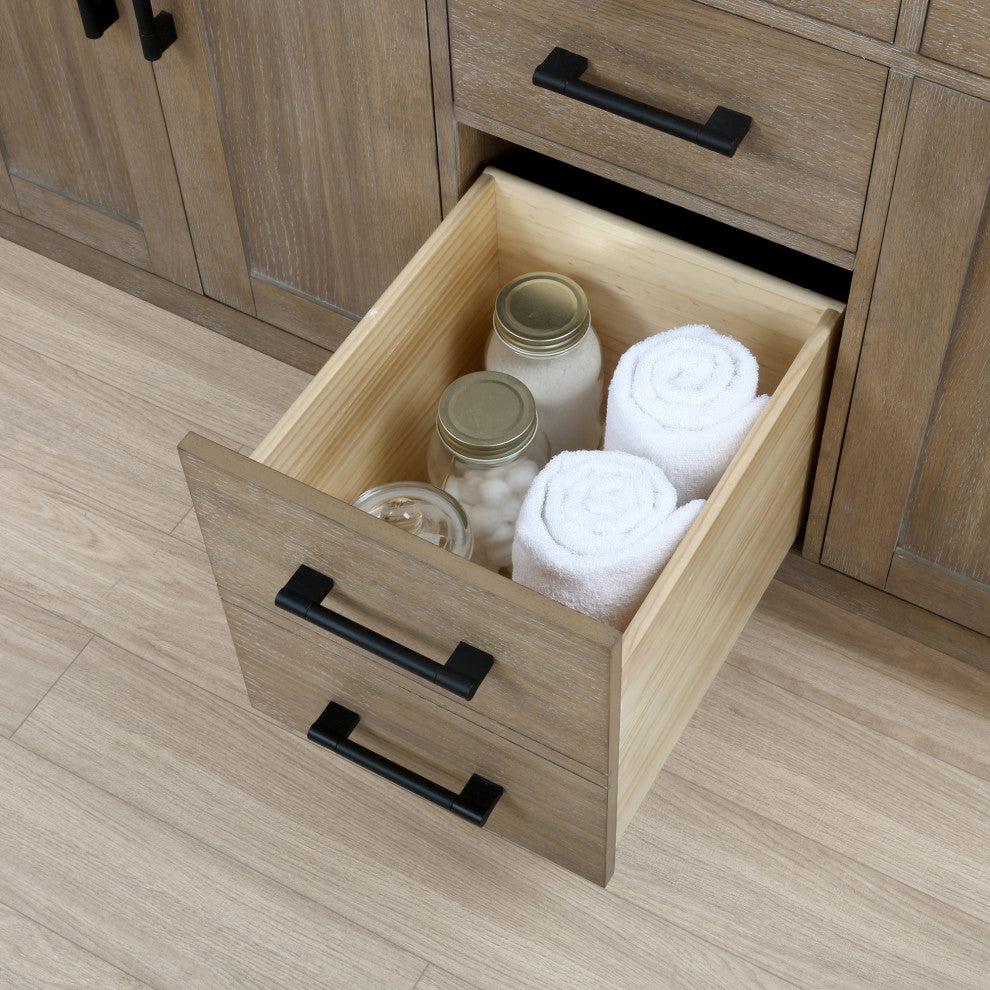 OVE Decors Bailey Vanity, Driftwood Oak, 60 Inches