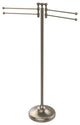 Towel Stand with 4 Pivoting Swing Arms, Antique Pewter
