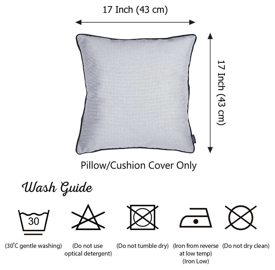 17"X 17" Jacquard Shadows Decorative Throw Pillow Cover