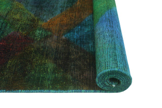 Vintage Rainbow-Dye Martyn Orange/Purple Runner, 3'3 x 6'8