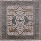 Ahgly Company Indoor Square Mid-Century Modern Area Rugs, 6' Square