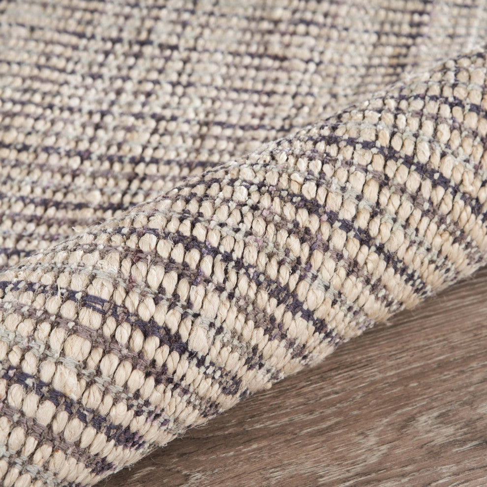 5" x 8" Brown and Beige Toned Jute Area Rug