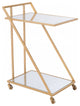 Alto Bar Cart Mirror and Gold