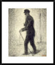 "Walking" Framed Digital Print by Georges Seurat, 25x30"