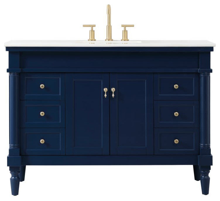 Elegant Lighting VF13048 Lexington 48" - Blue