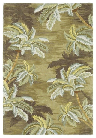 Sparta 3102 Moss Palm Trees Rug, 7'9"x9'6"