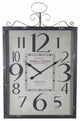Monochrome Metal Wall Clock, Black