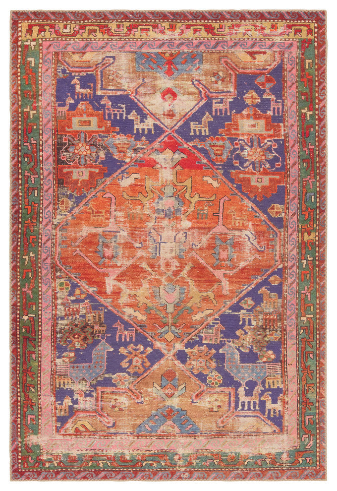 Vibe by Jaipur Living Sancho Medallion Orange/Purple Area Rug 9'X12'