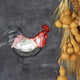 Rooster Wall Decor Red White And Blue