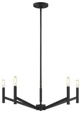 Vector 5-Light Chandelier, Midnight Black