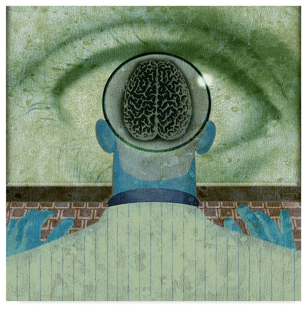 Anthony Freda 'Minds Eye Green' Canvas Art