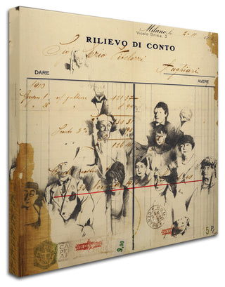 Nick Bantock 'Italian Invoice' Canvas Art, 14x14