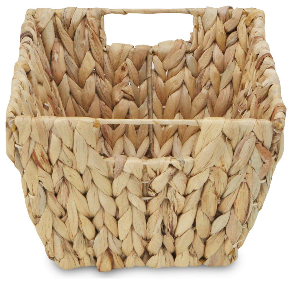 Braided Water Hyacinth Storage Basket