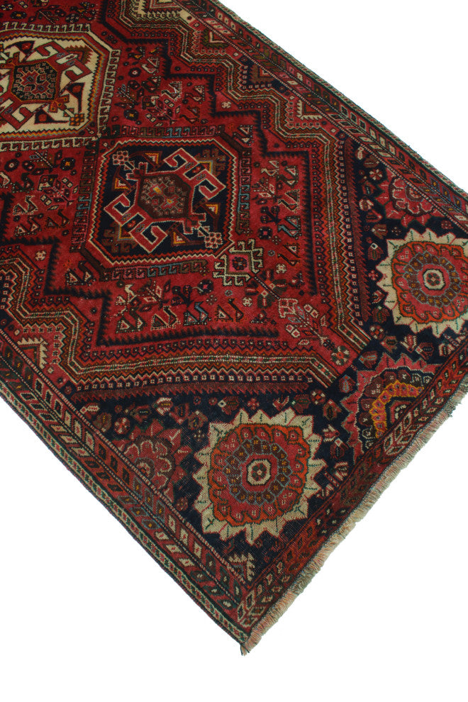 Fine Vintage Distressed Fayola Red Rug