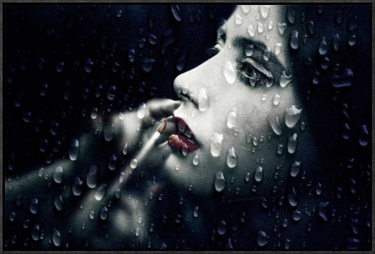 "Through The Looking-Glass" Framed Canvas Giclee by Abrantespaulo, 31x21"