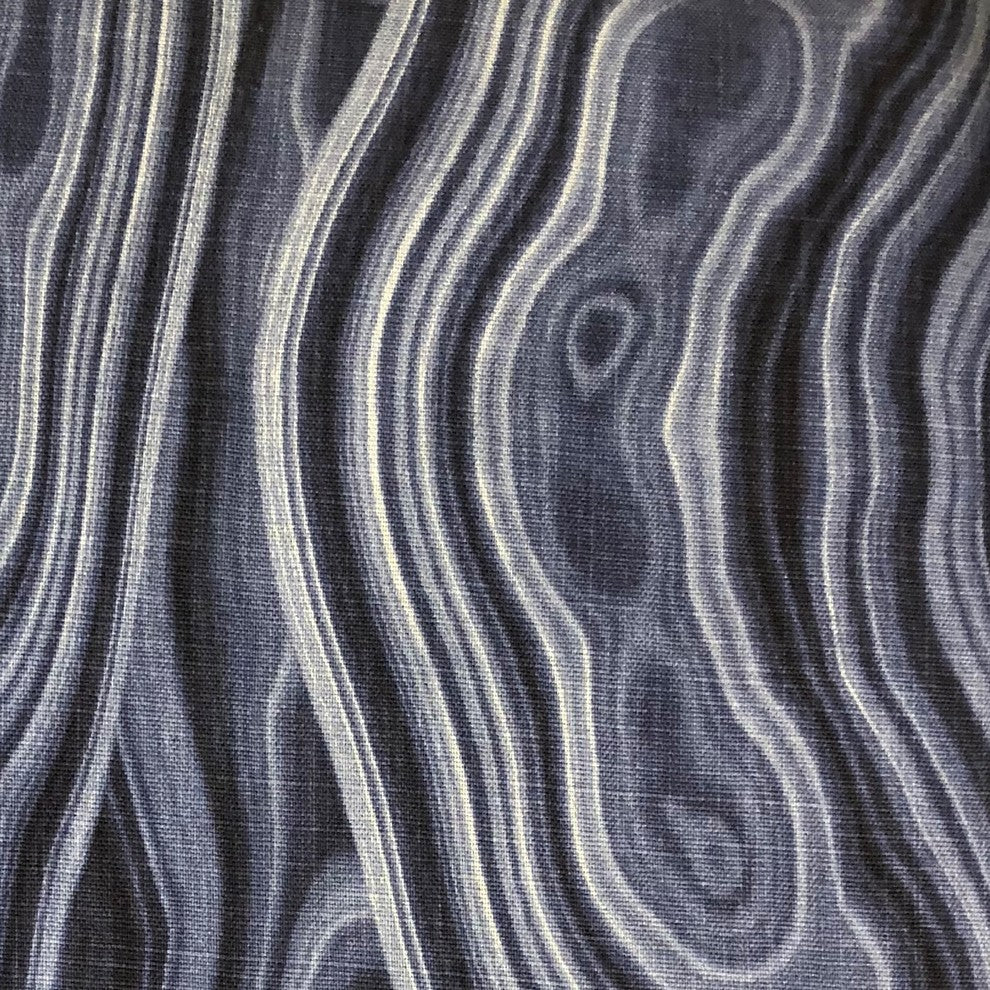 Swiss Marble Blue Luxury Throw Pillow, 24"x24"
