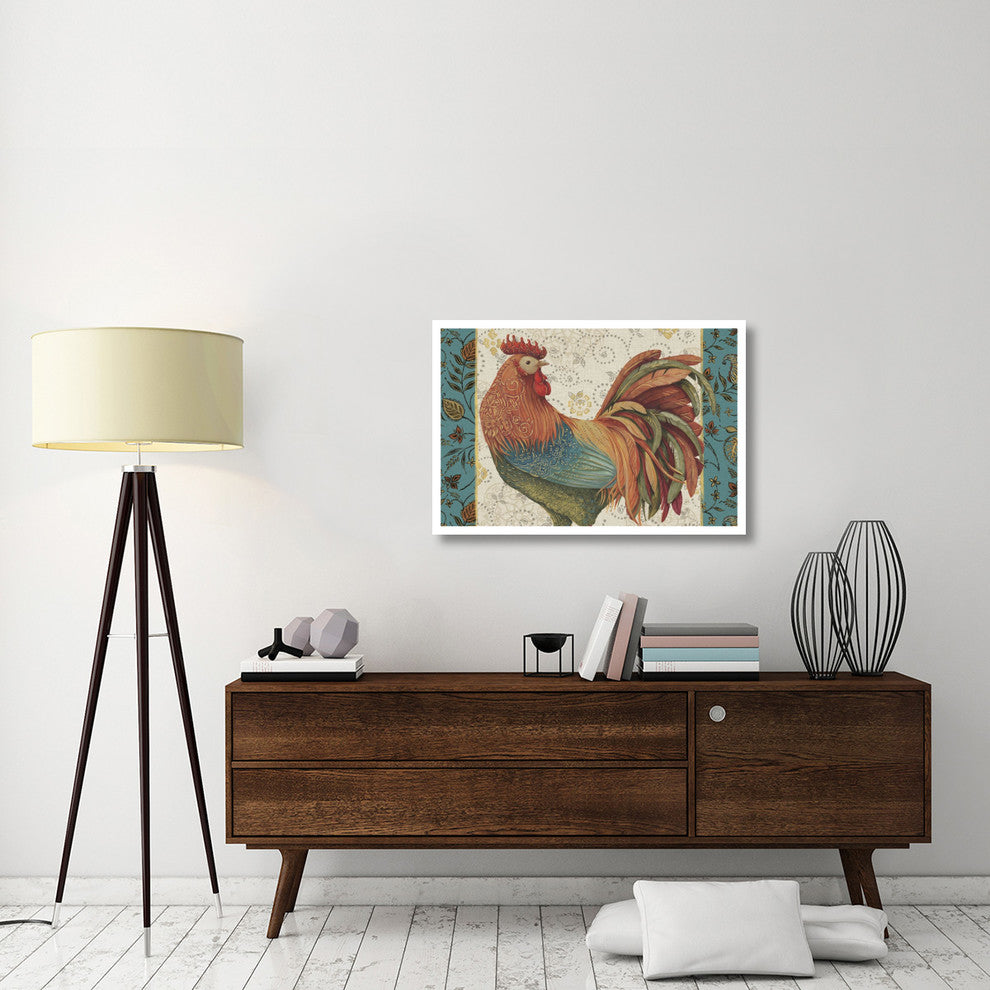 "Rooster_Spice_I_II_III_IVA" Digital Paper Print by Daphne Brissonnet, 38"x26"
