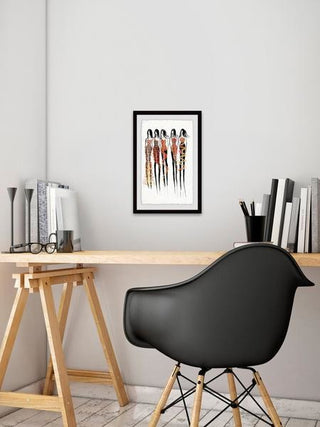 "Glitz & Glam" Framed Painting Print, 16"x24"